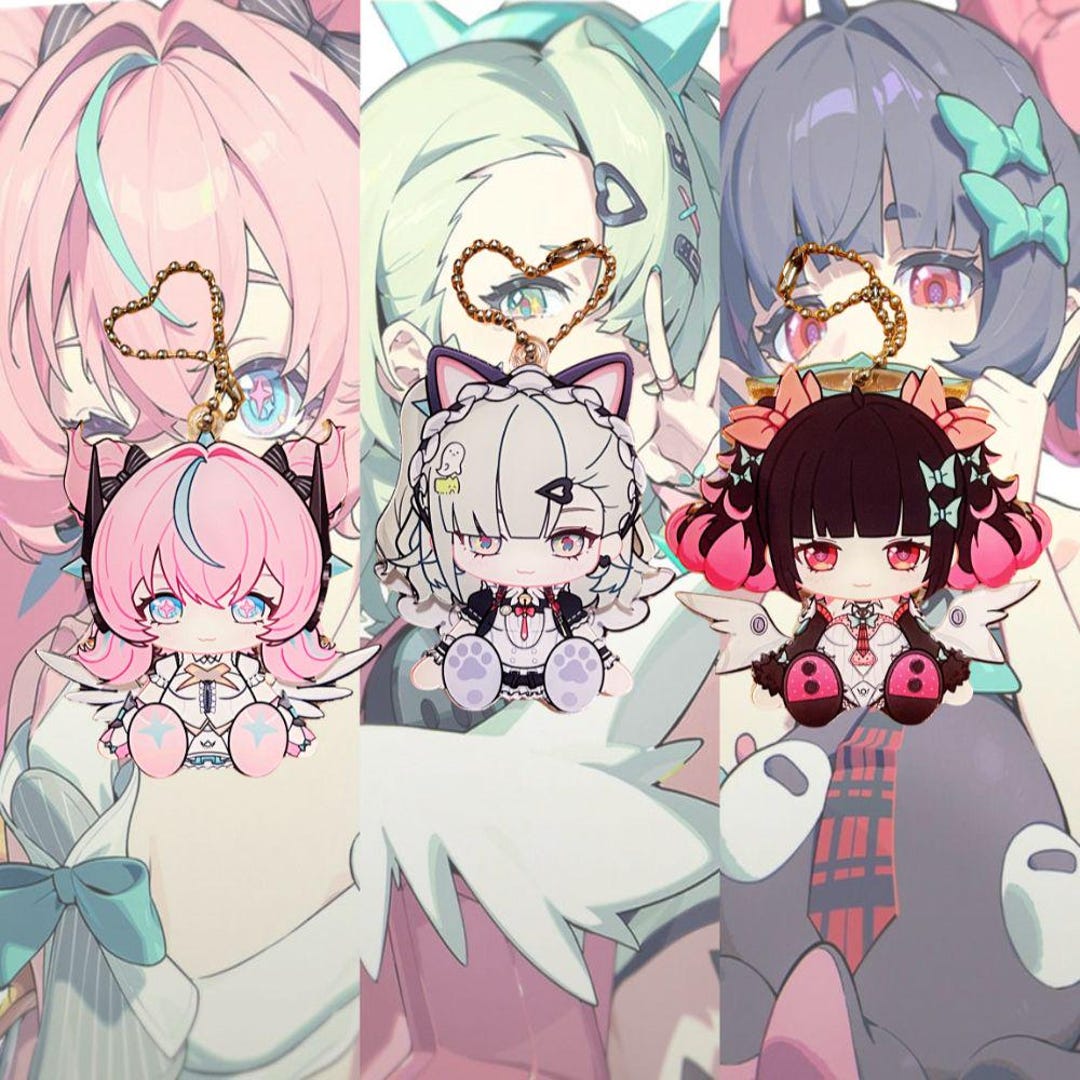 AOD Waggy Keychain ZZZ Sunna ZZZ Aria Zzz Nangong Yu Keychain