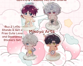 Love and Deepspace Silly Spinning Pipi Acrylic Stand Love and Deepspace Sylus Zayne Love and Deepspace Xavier Love and Deepspace Rafayel
