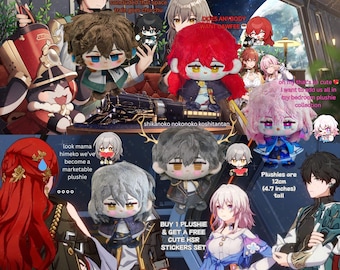 HSR March 7th Plushie Hsr Stelle Plush Hsr Himeko Plush dan heng hsr caelus honkai star rail plushie star rail trailblazer plushie gift