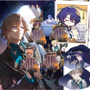 HSR Keychain Trashcan HSR Aventurine Keychain hsr ratio keychain ratio honkai star rail keychain aventurine honkai star rail ratio hsr gift