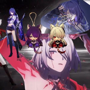 HSR Waggy Tails & Ears Stelle HSR Acheron Keychain Honkai Star Rail keychain hsr keychain acheron hsr gift honkai star rail acheron