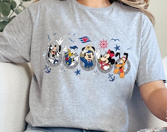 Comfort Colors® Disney Cruise Line Mickey and Friends Shirt, Disney Wish Fantasy Magic Wonder Matching Tee, Family Cruise 242361