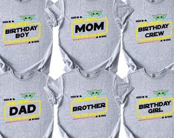 Personalized Disney Star Wars Birthday Shirt, Galaxy's Edge Family Birthday Party, Birthday Girl Or Boy Shirt, Family Group Tee, 241398