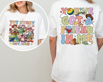 Vintage Toy Story Est 1995 Shirt, Disney shirt, Toy Story You've Got a Friend In Me Shirt, Woody Buzz Jessie Bullseye Rex Tee 242225