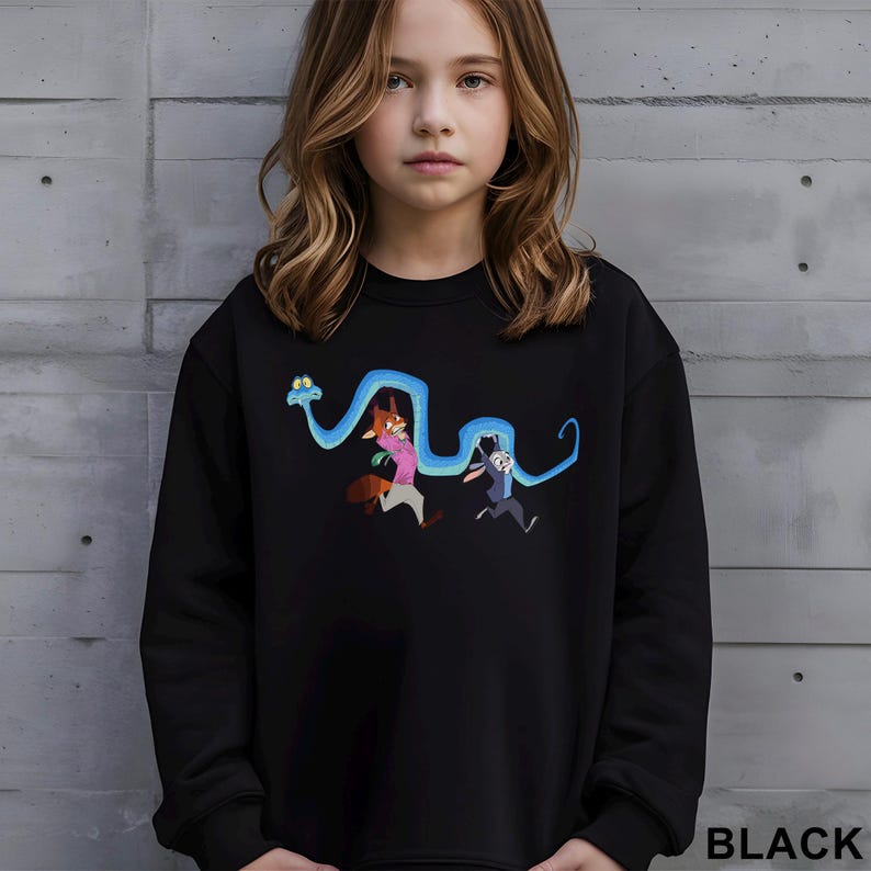 Judy Hopps Nick Wilde Gary De'Snake Sweatshirt, Disney Zootopia 2 Sweatshirt, Walt Disney World Hoodie, Disneyland Zootopia Crewneck 244513 bild 16