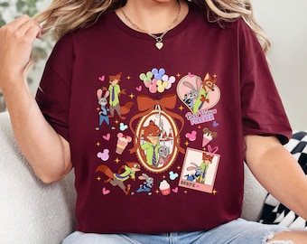 Coquette Bow Watercolor Zootopia Shirt, Judy Hopps Shirt, Nick Wilde Shirt, Welcome To Zootopia Disney Shirt, Locket Zootopia Tee 243861