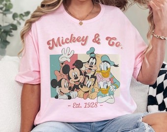 Disney Vintage Mickey And Co Shirt, Disney Family Shirt,  Disney Mickey Mouse Shirt, Disney Trip Shirt 241081