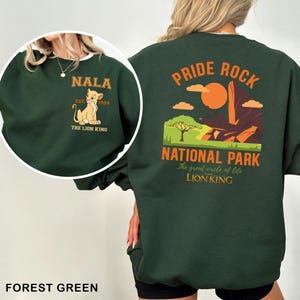 Disney Lion King Sweatshirt, Double Side Lion King Hoodie, Lion King Characters Hoodie, Mufasa Simba Shenzi Zazu Timon Pumba Nala 242006