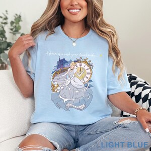 Chemise A Dream Is A Wish Your Heart Makes, chemise Cendrillon, chemise princesse Cendrillon, chemise royaume magique, chemise cadeau princesse 242902