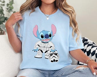 Disney Stitch Wars Shirt, Disney Stitch Stormtrooper Shirt, Star Wars Shirt, Lilo and Stitch Tee, Disney Star Wars 242909