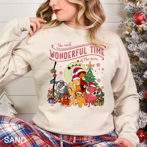 Lion King Christmas Sweatshirt, Lion King Christmas Hoodie, Mufasa Simba Christmas Sweatshirt, Most Wonderful Time Of The Year Hoodie 241947
