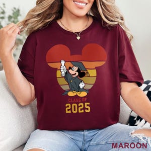 Mickey 2025 Graduation Shirt, Disney Class of 2025 Mickey Shirt, Graduation Gift Tees, Gift for Senior, Disney Graduate Shirt 242751