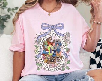Floral Coquette Mirror Zootopia Shirt, Judy Hopps Nick Wilde Shirt,Welcome To Zootopia Disney Shirt, Locket Zootopia Shirt 244531