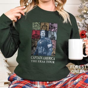 Avengers The Eras Tour Hoodie, Marvel Super Heroes Sweatshirt, Captain America Hoodie Marvel Fan Sweatshirt, Avengers Crewneck 242468