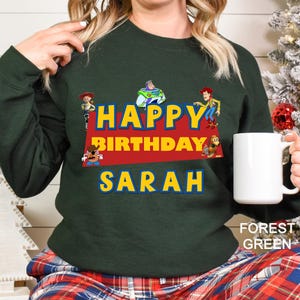 Toy Story Sweatshirt, Toy Story Birthday Shirt, Toy Story Shirt, Customize Toy Story, Toy Story Family Hoodie, Custom Toystory tee 242177 image 3