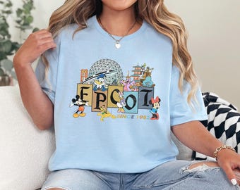 Chemise Epcot amis Disney, chemise vacances Disney, chemise amis Disney, chemise voyage Disney Epcot 240989