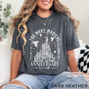 Disneyland The Most Magical Anniversary On Earth Shirt, Disneyland Honeymoon, Magical Castle Anniversary, Magic Kingdom Trip 243382