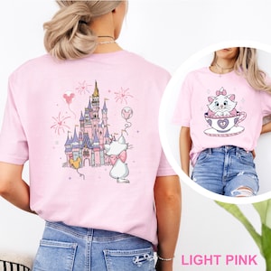 Marie Cat Tea Cup Party Shirt, The Aristocats Disney Castle Shirt, Disney Family Tee, Disneyland Cat Lady Tee 242898
