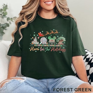 Home For The Holidays Disney Shirt, Disney Christmas Shirt, Disney Christmas Family Shirts, Disney Parks Shirt 243715