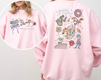 Zootopia Sweatshirt, Judy Hopps Nick Wilde Hoodie, Zootopia Friends Sweatshirt, Disney Zootopia Hoodie, Disney Vacation Crewneck 244655