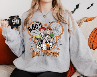 Toy Story Halloween Sweatshirt, Toy Story Halloween Hoodie, Woody Buzz Jessie and Rex Halloween Sweatshirt, Disney Halloween Hoodie 241690
