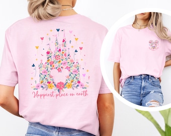 Happiest Place On Earth Shirt, Disney Magical Castle Shirt, Mickey Balloons Shirt, Disney Castle Shirt, Magic Castle Shirt 243203