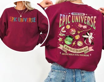 Epic Universe Sweatshirt, Epic Universe Theme Park Trip Sweatshirt, Orlando Park Epic World Hoodie, Universal Theme Part Crewneck 243426