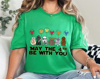 Star Wars Characters May The 4Th Be With You Shirt, Star Wars Day Shirt, Disney Star Wars Shirt 241293