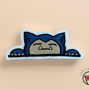 Tapete Tufado Snorlax | Decoração Artesanal Inspirada em Pokémon | Aconchegante e Único Acento para Casa