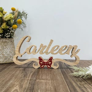 Personalized Butterfly Name Tags, Wooden Children&#39;s Decor, Baby Shower Gift Ideas, Customized Nursery Signs, Eco-Friendly Name Plates