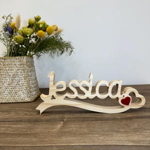 Plaques en bois personnalisées, étiquettes de nom de mariage pour décoration de salon, événements et fêtes, cadeaux pour elle, cadeaux d'anniversaire de mariage