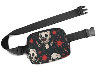 Terrifier Belt Bag – Spooky Fanny Pack – Gothic Halloween Waist Bag