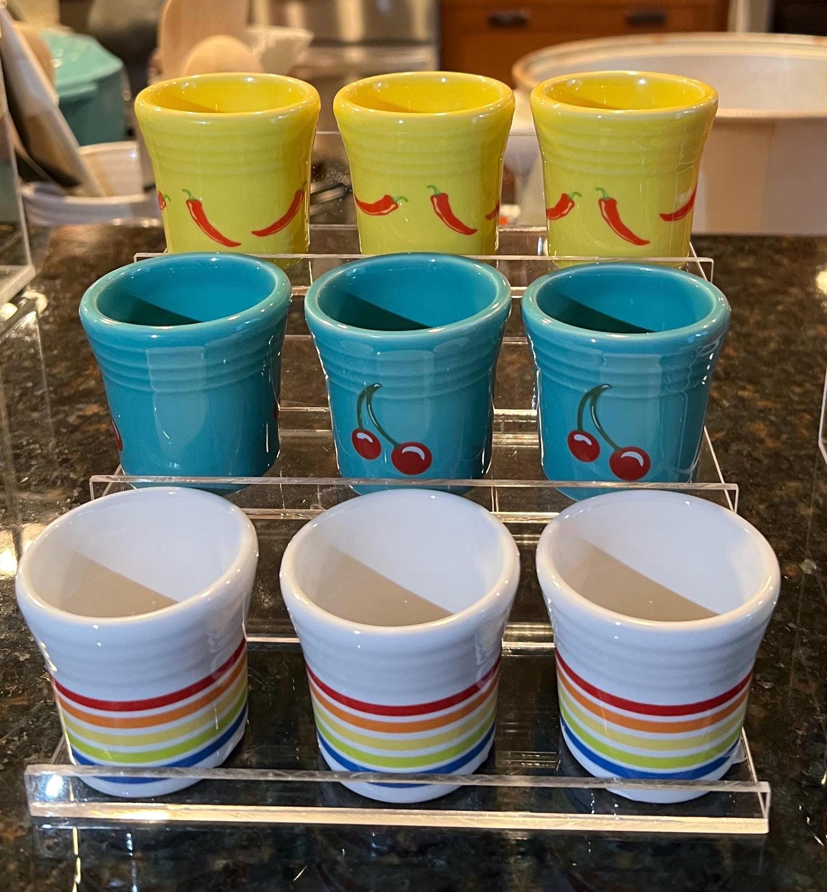 Plexiglass Riser Three Tier LARGE for Fiesta Shot Glasses or Mini ...