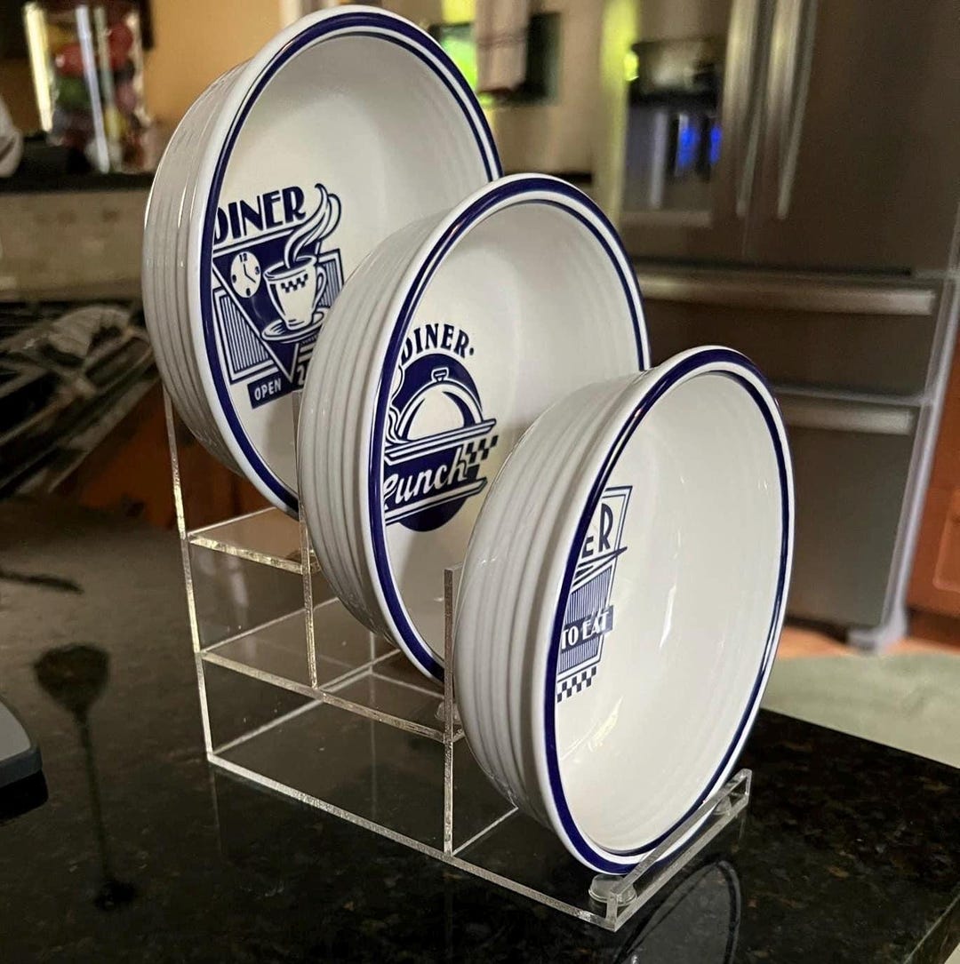 Pottery Riser Plexiglass Three Tier Riser - Ashtray or Cream Soup - Pottery Not ...