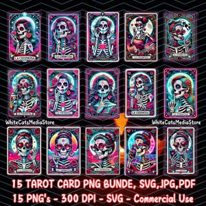 Funny Tarot cards Bundle PNG, Tarot Sublimation, Tarot card PNG, Funny tarot PNG, Snarky Skeleton, Witchy Tarot, Sarcastic, La Chismosa card