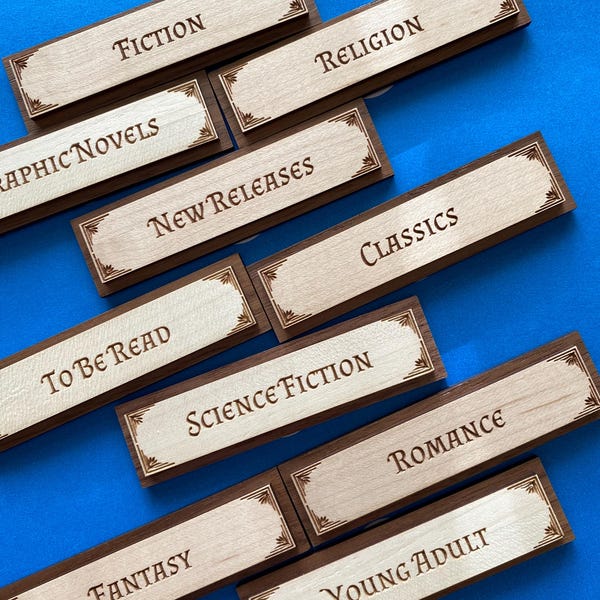 Bookshelf Labels