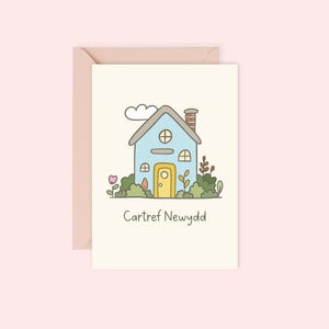 Cerdyn Cartref Newydd / Cerdyn Tŷ Newydd / Welsh New Home Card / Welsh Moving House Card / A6