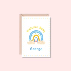 Carte de visite personnalisée pour nouveau-né / carte de visite de bébé / carte de visite / carte de visite de bienvenue dans le monde / carte de visite petit / A6