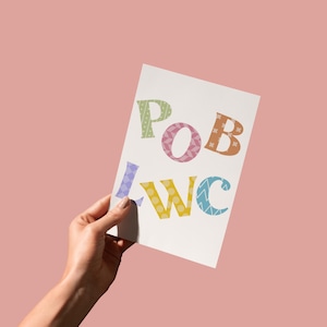 Carte porte-bonheur galloise / Cerdyn Pob Lwc Cymraeg