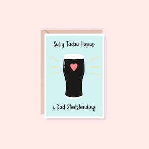 Cerdyn Sul Y Tadau Hapus / Cerdyn Penblwydd Hapus Dad / walisische Vatertagskarte / walisische Vatertagskarte / A6