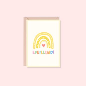 Cerdyn Efeilliaid / Cerdyn Genedigaeth Efeilliaid / Tarjeta de gemelos / Tarjeta de nacimiento de gemelos / A6