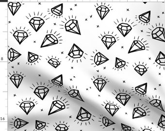 Diamonds Fabric Etsy