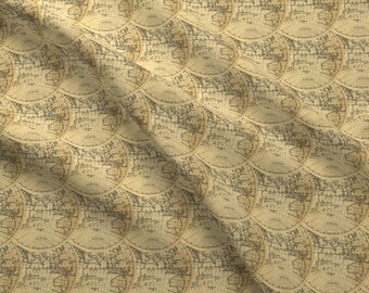 World Map Fabric