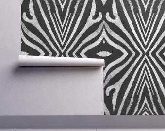 zebra wallpaper etsy