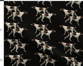 Hunting Dog Fabric - German Shorthair Pointer Fabric By Dogdaze - German Shorthair Pet Cotton Fabric By The Yard With Spoonflower