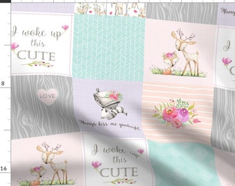 peach and mint nursery bedding