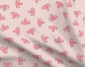 Happy Uterus Fabric - Happy Crazy Uterus In Pink, Large By Joanandrose - Pink Female Uterus Cotton Fabric By The Yard With Spoonflower
