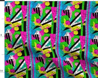 1980s Abstract Patterned Fabric