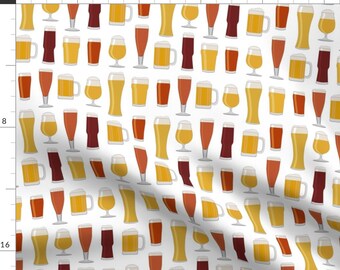 BEER PINTS CRAFT BREWS PUB Mini Print 100/% Cotton Fabric **FAT QTR** 18/" X 21/"