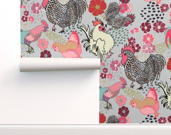 Wall Art Chicken Hut Photo Wallpaper HUGE Peel and Stick